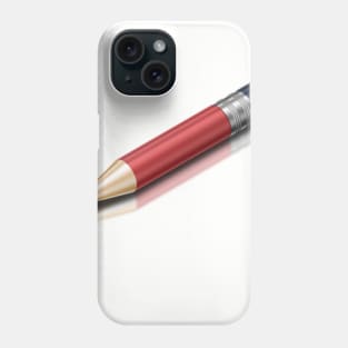 Pencil with Reflection Phone Case