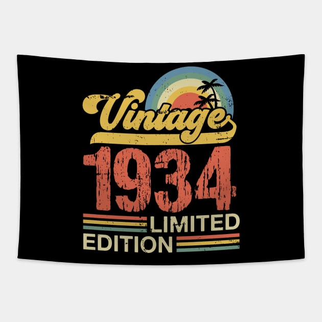 Retro vintage 1934 limited edition Tapestry by Crafty Pirate 