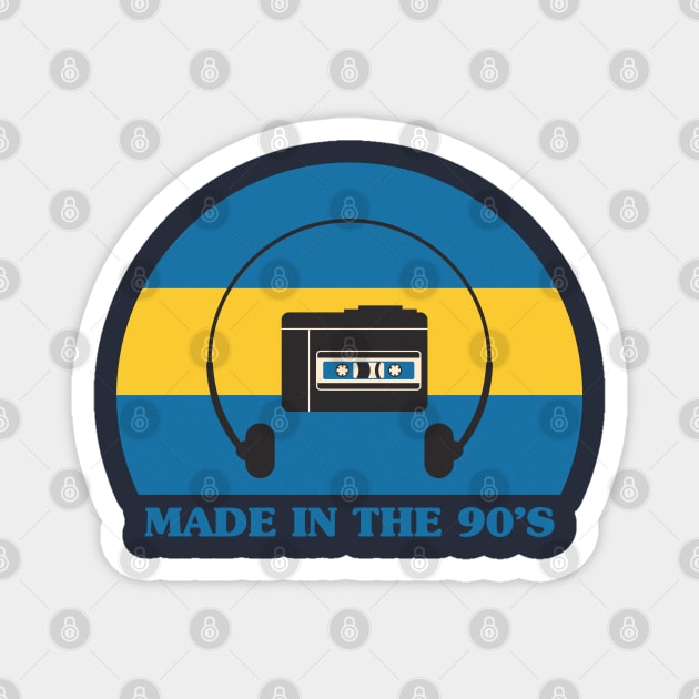 Made In The 90's - Walkman Magnet by stephanieduck