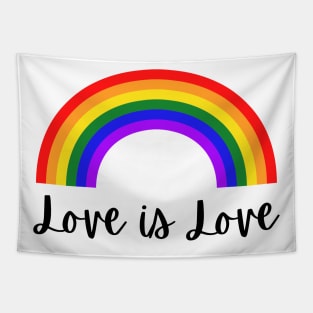 Love IS Love Gay Pride Tapestry