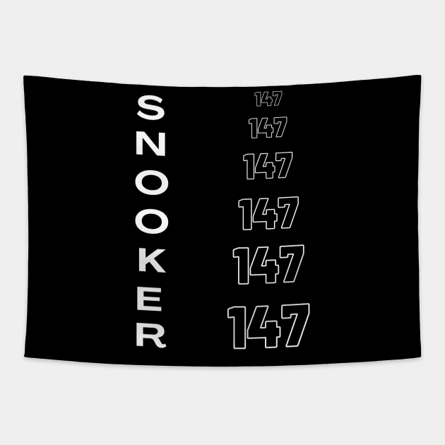 Snooker highest break 147 Tapestry by jachu23_pl