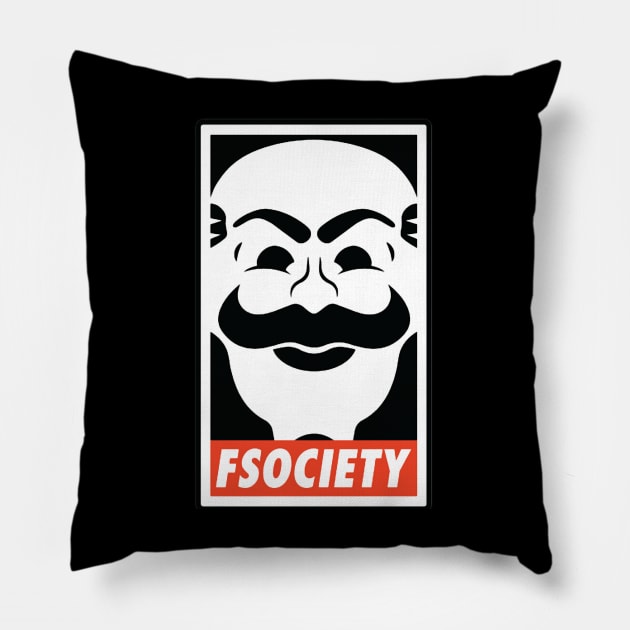 FSociety Pillow by mugsandfancything