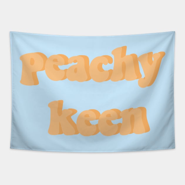 peachy keen Tapestry by emilyjm