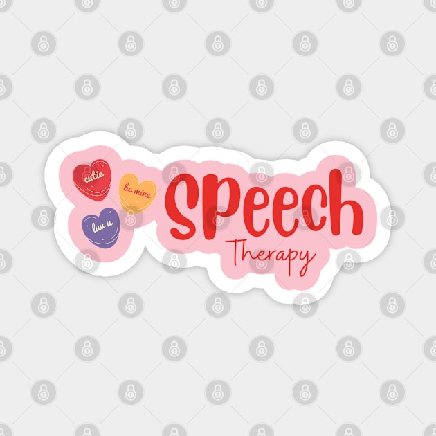 Valentine's day speech therapy, speech language pathology, slpa, speech therapist Magnet by Daisy Blue Designs