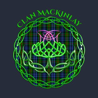 MacKinlay Scottish Tartan Celtic Thistle T-Shirt