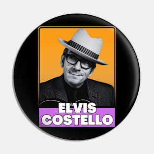 Elvis costello (retro) Pin