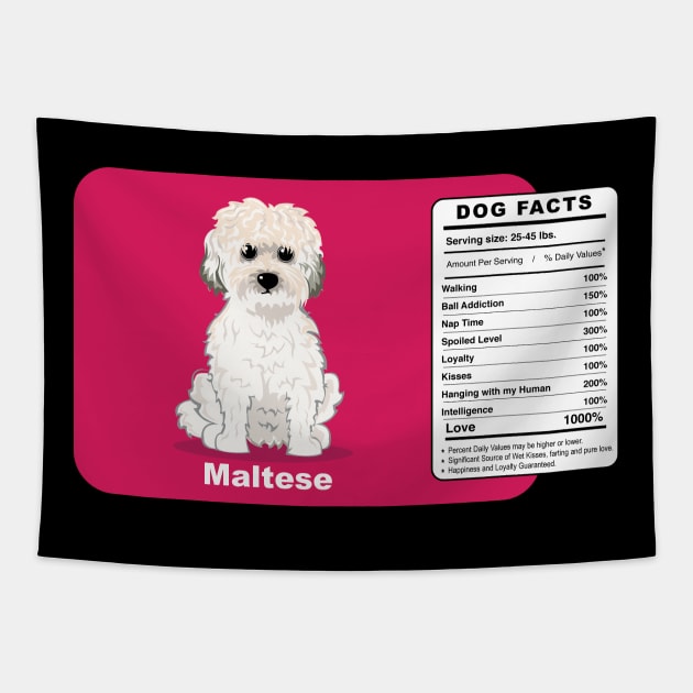 Maltese Dog Tapestry by Brash Ideas