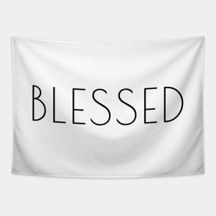 "Blessed" christian quote Tapestry