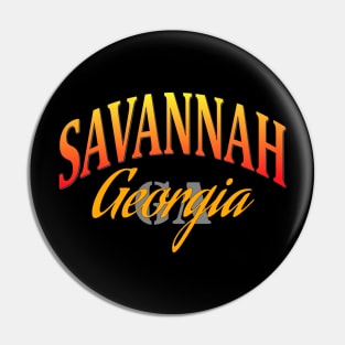 City Pride: Savannah, Georgia Pin