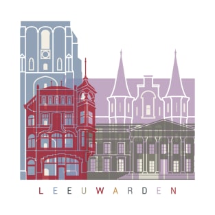 Leeuwarden skyline poster T-Shirt