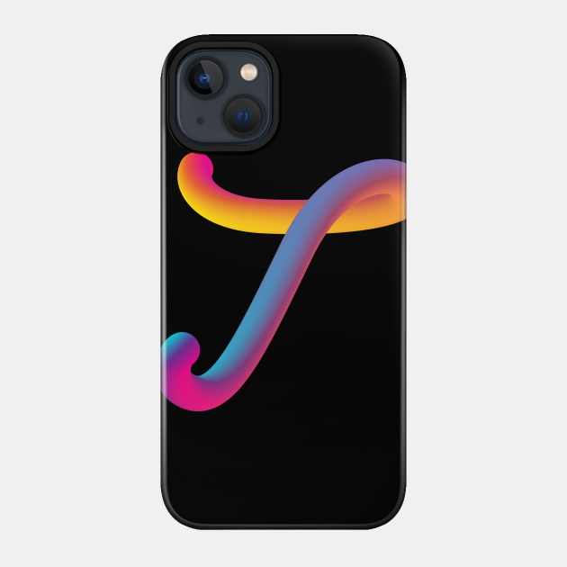 Curly T - T - Phone Case