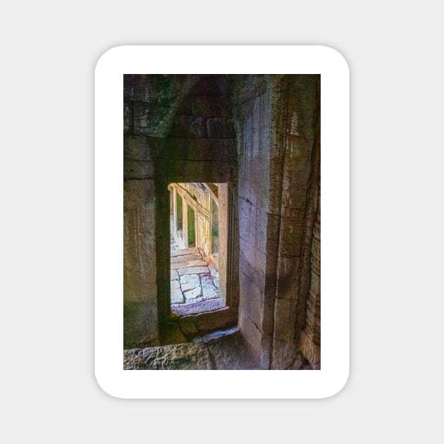 Angkor Thom Doorway Magnet by BrianPShaw