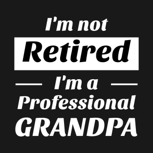 I’m not retired i’m a professional grandpa Shirt T-Shirt