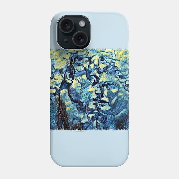 David of Michelangelo Van Gogh Style Phone Case by todos