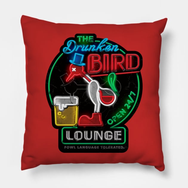 Drunken Bird Lounge Pillow by GScheetz252382