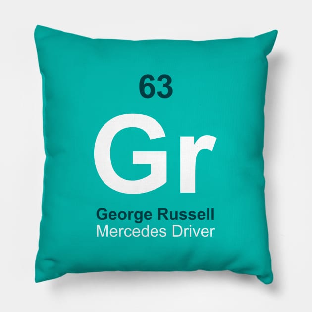 Russell Driver Element - 2022 Season Pillow by GreazyL
