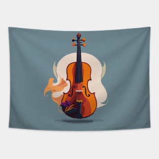 Cute Violin Tapestry