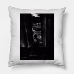Cats In The Cradle - Black And White Pillow