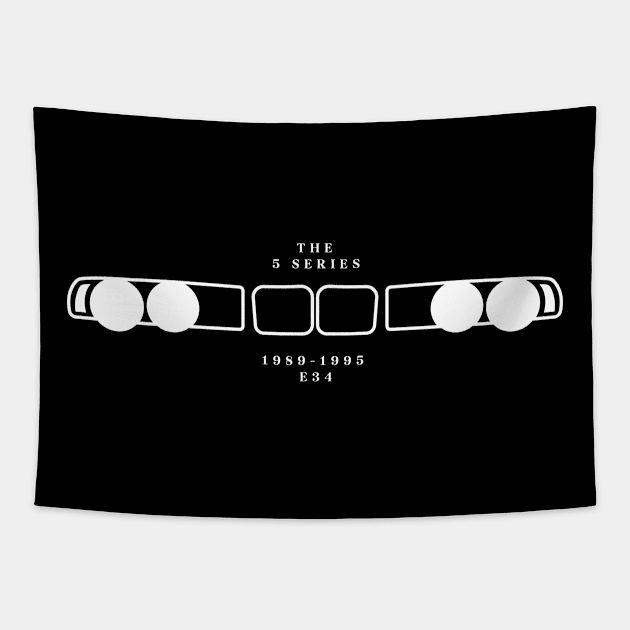 BMW E34 5 SERIES 1989-1995 Tapestry by petrolhead