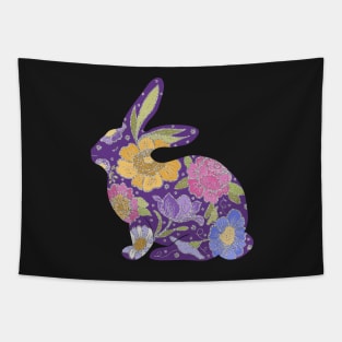 Virginia the Floral Bunny Tapestry