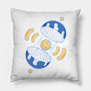 Golden-Blue Core Pillow