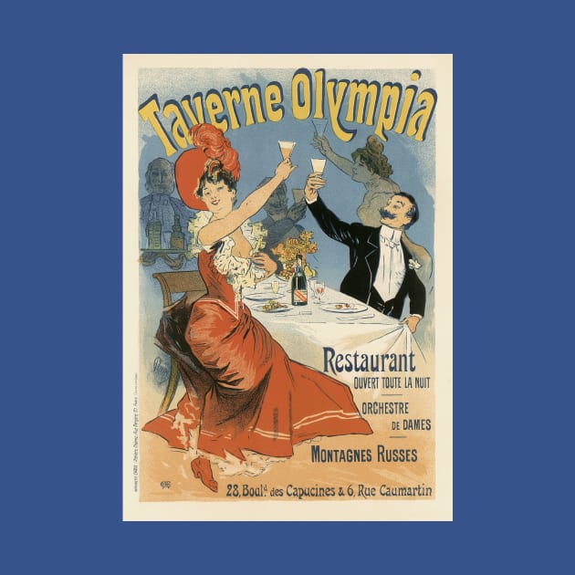 Taverne Olympia by Jules Cheret by MasterpieceCafe