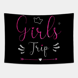 Girls Trip 2023 Shirt Weekend Summer Vacation Girls Road Trip Tapestry