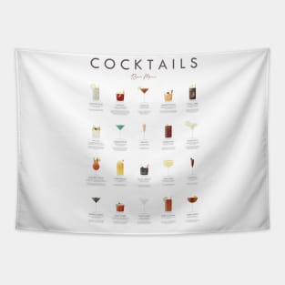 Cocktails Bar Menu Tapestry