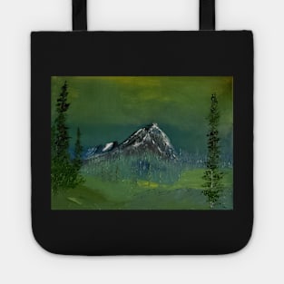 Emerald valley oil painting by Tabitha Kremesec Tote