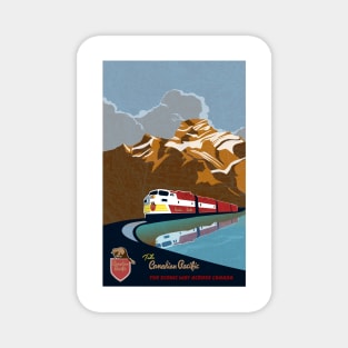 Vintage CP Rail Travel Poster Magnet