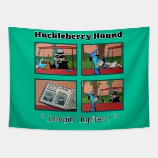 Huckleberry Hound jumpin Jupiter cartoon, Robber Tapestry