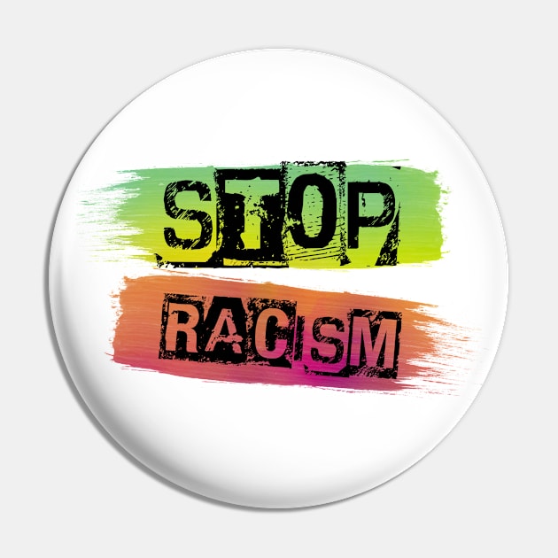 stop racism Pin by CAUTODIPELO