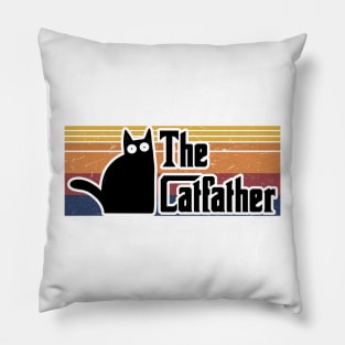 The Cat Father Catfather Father's Day Gift Pillow