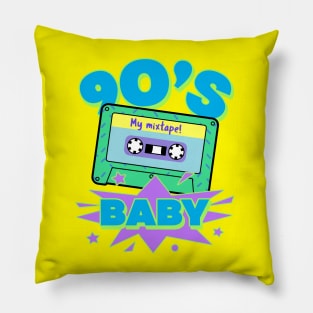 90s Baby 90s Style Pillow