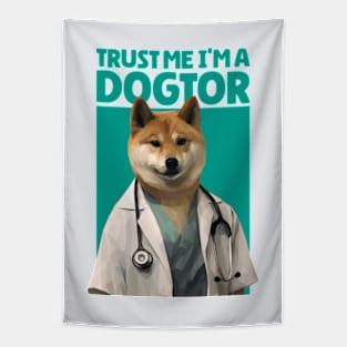 Trust Me I'm A Dogtor Tapestry