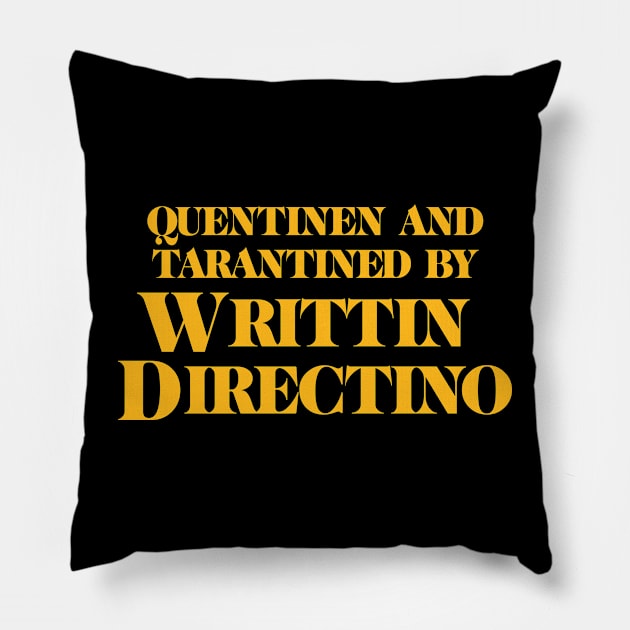 Writtin Directino Pillow by BURPeDesigns