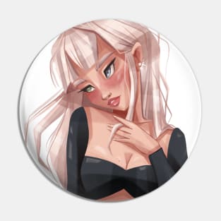 Cute Blondie Girl Pin