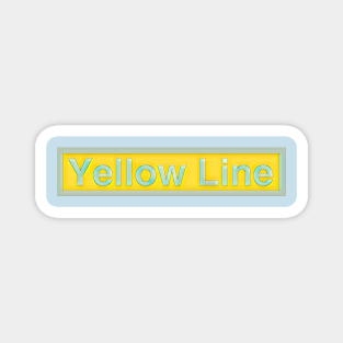 Yellow Line Magnet