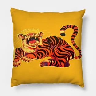 Tiger Yawn Pillow