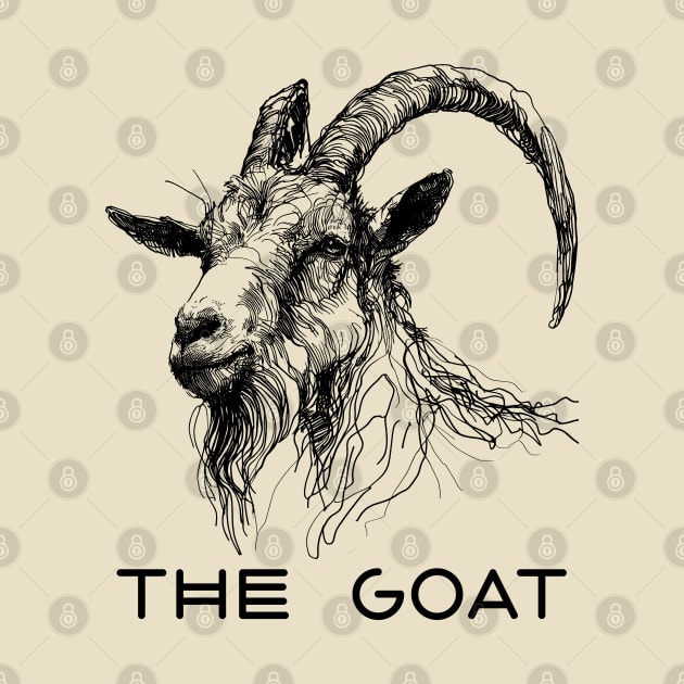 the goat tshirt, the goat, whos the goat, i am the goat by Thunder Biscuit