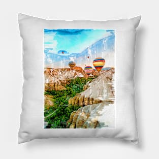 Hot Air Balloons In Turkey. For Hot Air Balloon Lovers. Pillow