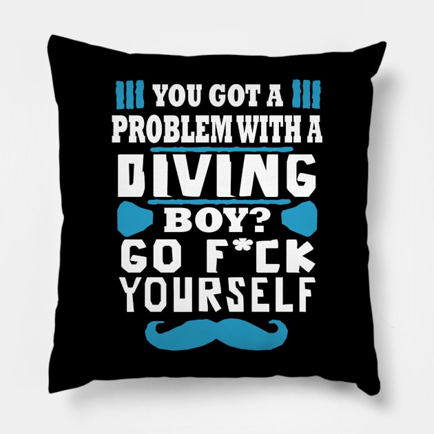 Diving Sea Underwater Oxygen Mask Dolphin Pillow by FindYourFavouriteDesign