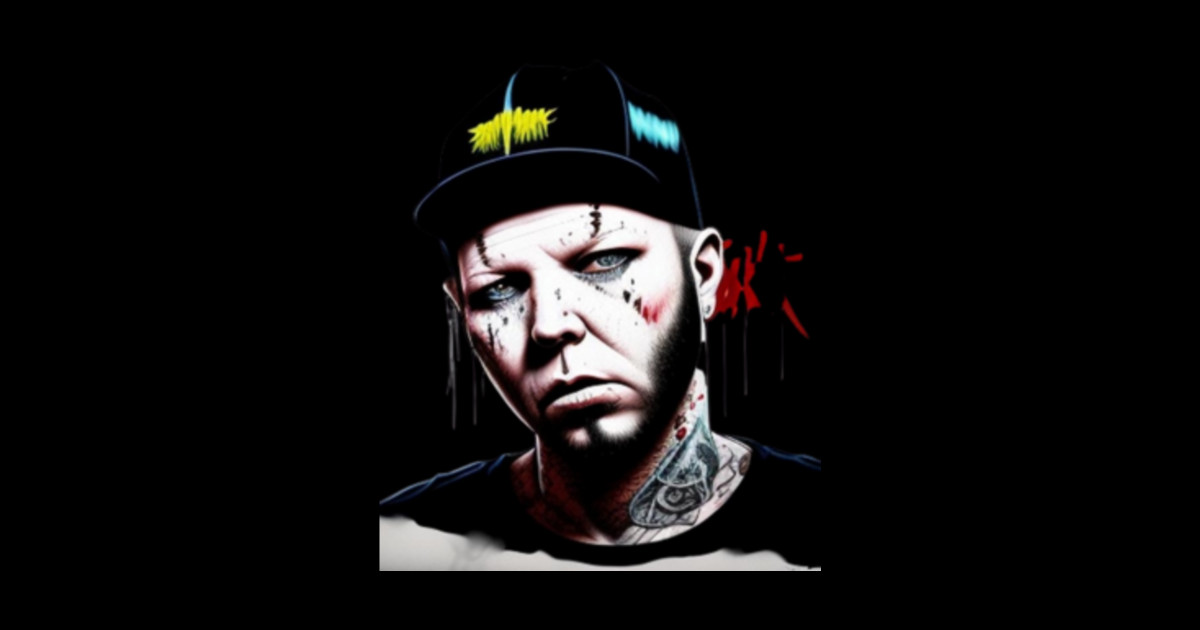 fred durst face in digital art - Fred Durst - Sticker | TeePublic