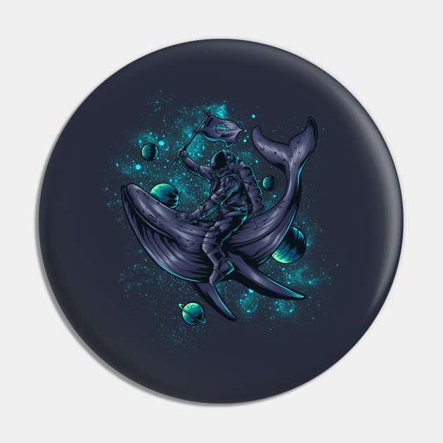 Astro Whale Pin by secondsyndicate