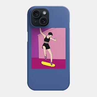 Retro Skateboarder Phone Case