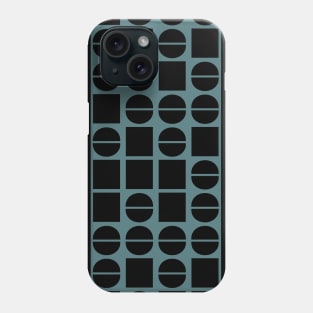 Binary coding in black and blue Phone Case