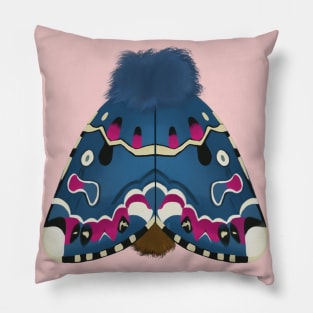 blue moth Pillow