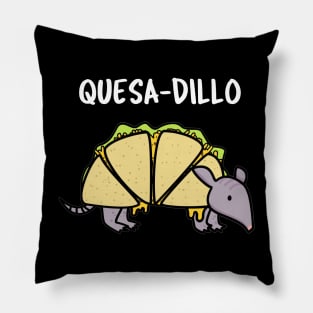 Quesa-dillo Cute Armadillo Pun Pillow