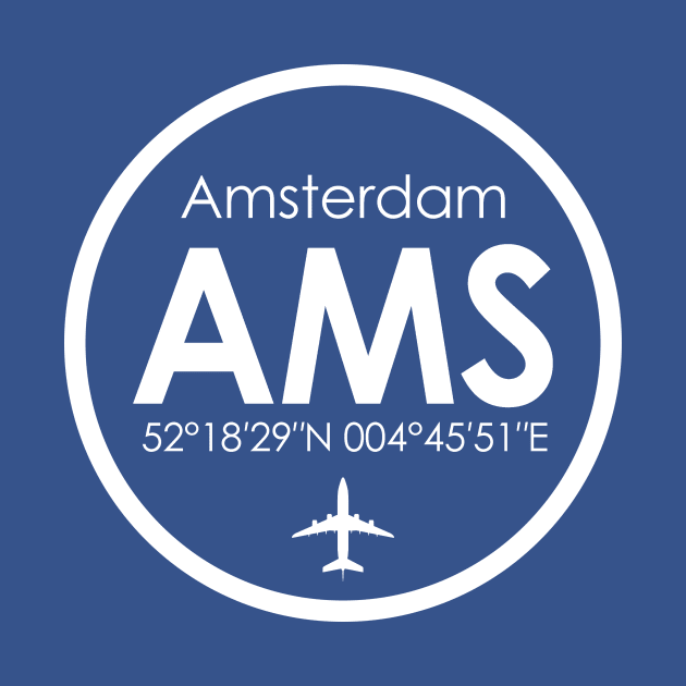 AMS, Amsterdam Schipol Airport by Fly Buy Wear