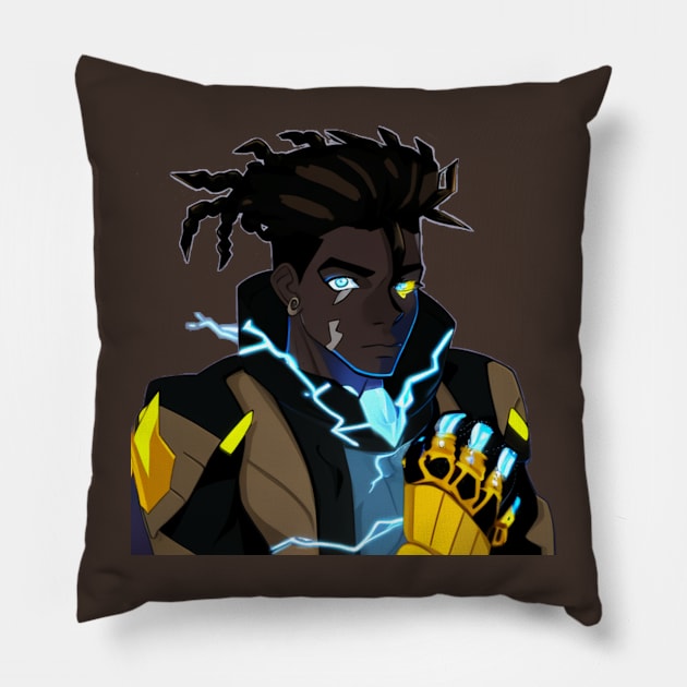 Mtawala wa Mungu tulivu wa umeme - God's quiet ruler of electricity Pillow by LucdDrmn